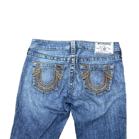 TRUE Religion Jeans Size 26 SKINNY Blue - Picture 2 of 6